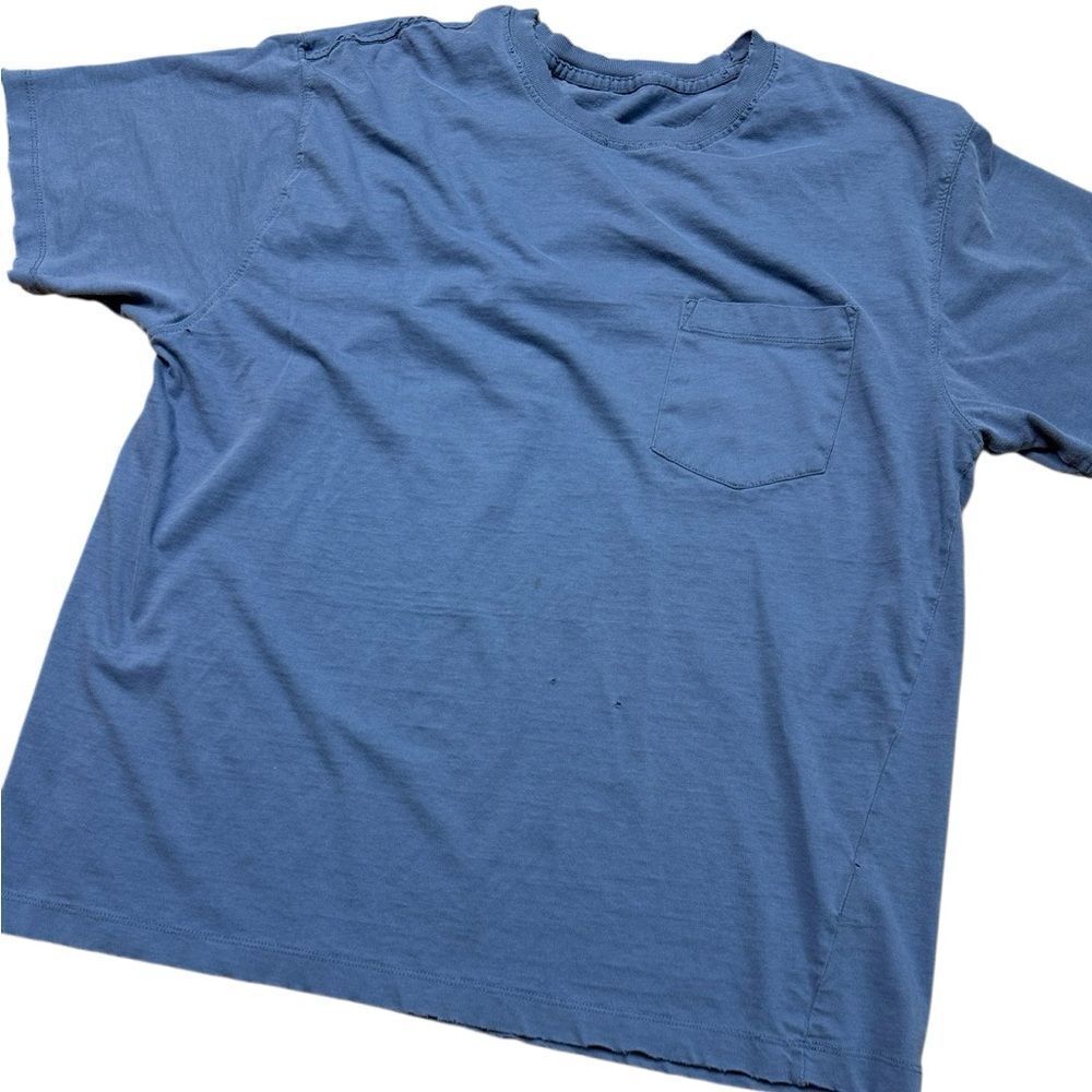 Distressed Hanes Vintage Blank Blue Large